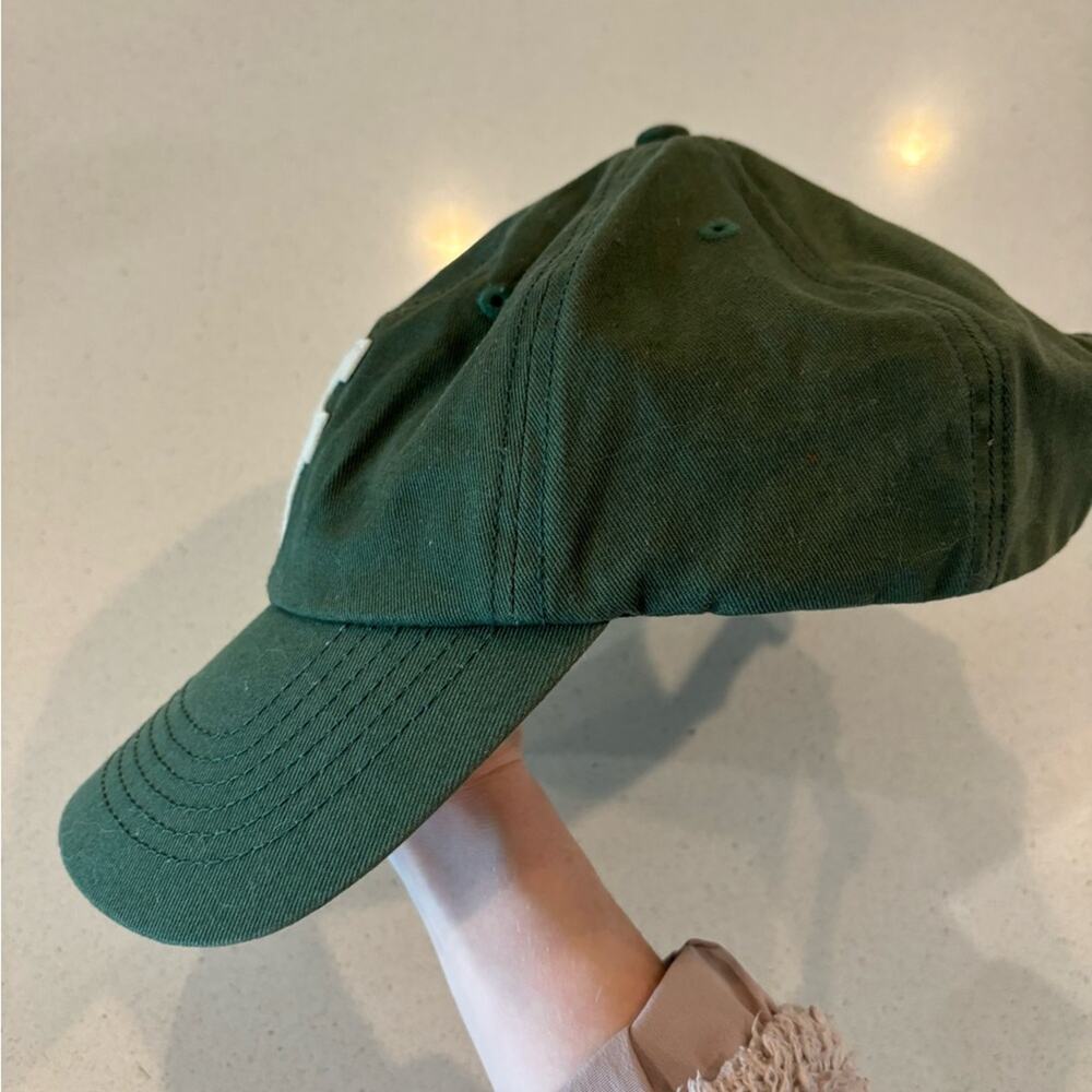 Green Adult Monogram "F" Hat - Picture 2 of 4